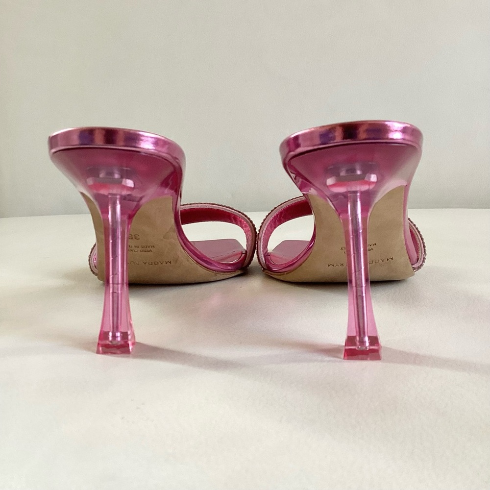 Magda Butrym Elegant Pink Heeled Mules NWOB SZ 6/36 - Picture 6 of 14